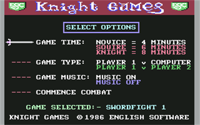 Knight Games - Screenshot - Game Select Image