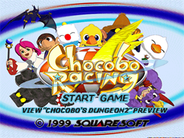 Chocobo Racing - Screenshot - Game Title Image