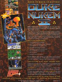 Duke Nukem II - Advertisement Flyer - Front Image