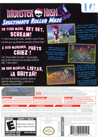 Monster High: Skultimate Roller Maze - Box - Back Image