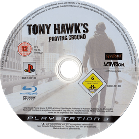 Tony Hawk's Proving Ground - Disc Image