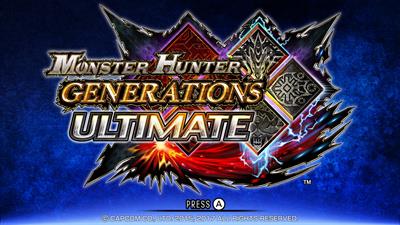 Monster Hunter Generations Ultimate - Screenshot - Game Title Image