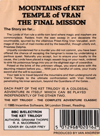 The Ket Trilogy - Box - Back Image