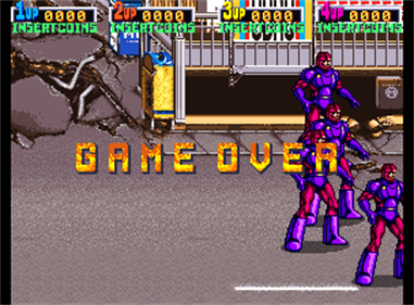 X-Men - Screenshot - Game Over Image