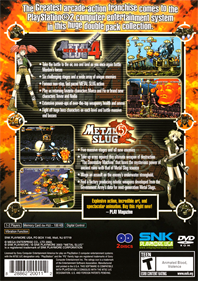 Metal Slug 4 & 5 - Box - Back Image