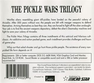 Pickle Wars - Box - Back Image