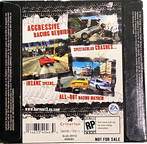 Burnout 3: Demo Disc - Box - Back - Reconstructed Image