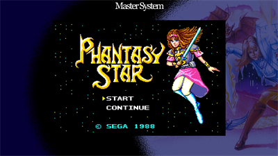 SEGA AGES Phantasy Star - Screenshot - Game Title Image