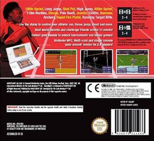World Championship Games: A Track & Field Event - Box - Back Image