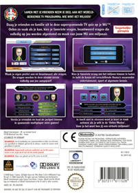 Who Wants to be a Millionaire: 2nd Edition - Box - Back Image