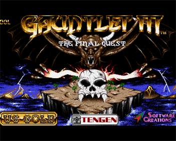 Gauntlet III: The Final Quest - Screenshot - Game Title Image