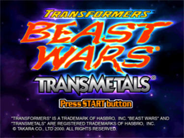 Transformers: Beast Wars Transmetals - Screenshot - Game Title Image