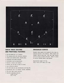 Baseball (Ramtek) - Advertisement Flyer - Back Image