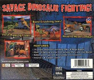Warpath: Jurassic Park - Box - Back Image