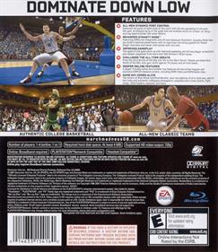 NCAA March Madness 08 - Box - Back Image