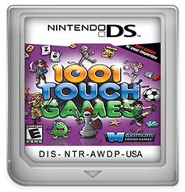 1001 Touch Games - Fanart - Cart - Front