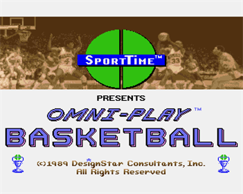 Omni-Play Basketball - Screenshot - Game Title Image