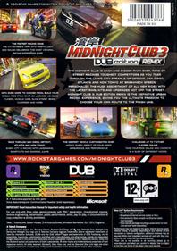 Midnight Club 3: Dub Edition Remix - Box - Back Image
