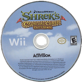 Shrek's Carnival Craze: Party Games - Disc Image