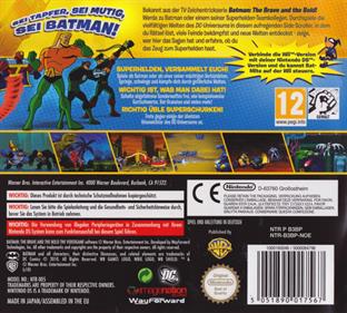 Batman: The Brave and the Bold: The Videogame - Box - Back Image