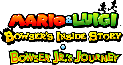 Mario & Luigi: Bowser's Inside Story + Bowser Jr's Journey - Clear Logo Image