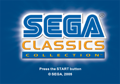 Sega Classics Collection - Screenshot - Game Title Image