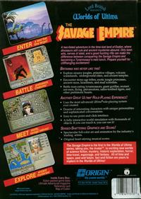 Worlds of Ultima: The Savage Empire - Box - Back Image