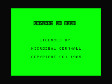 Caverns of Doom - Screenshot - Game Title Image