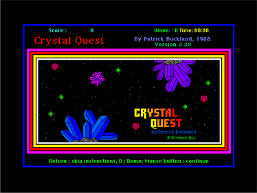 Crystal Quest - Screenshot - Game Title Image