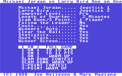 Jordan vs Bird: One On One - Screenshot - Game Select Image