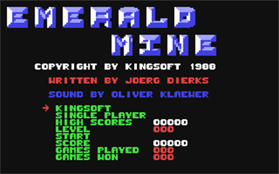 Emerald Mine - Screenshot - Game Title Image