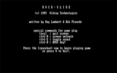 Rock-Slide - Screenshot - Game Title Image