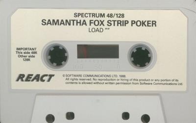 Samantha Fox Strip Poker - Cart - Front Image