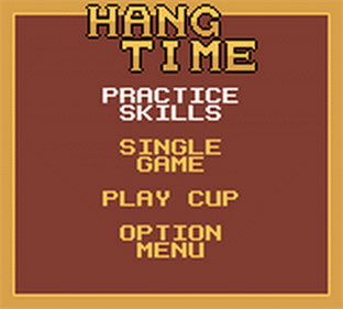 Hang Time Basketball - Screenshot - Game Title Image