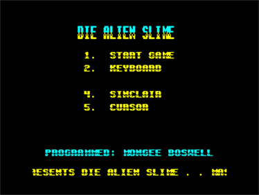 Die Alien Slime - Screenshot - Game Title Image