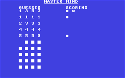 Master Mind (Commodore Educational Software) Images - LaunchBox Games ...