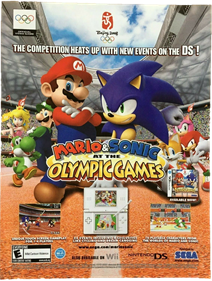 Mario & Sonic at the Olympic Games - Advertisement Flyer - Front Image