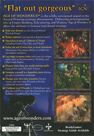 Age of Wonders II: The Wizard's Throne - Box - Back Image