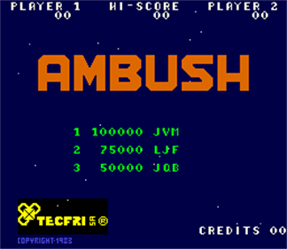 Ambush - Screenshot - High Scores Image