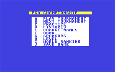 Championship Golf (1988) - Screenshot - Gameplay Image