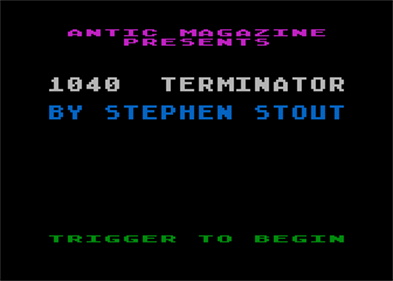 1040 Terminator - Screenshot - Game Title Image