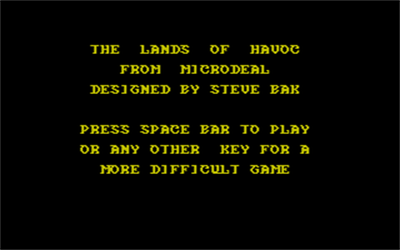 Lands of Havoc - Screenshot - Game Title Image