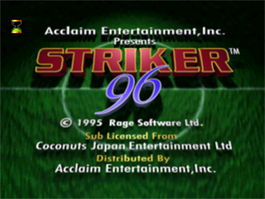 Striker 96 - Screenshot - Game Title Image