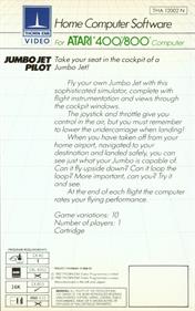Jumbo Jet Pilot - Box - Back Image
