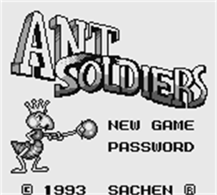 Ant Soldiers - Screenshot - Game Title Image