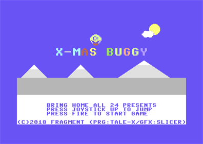 X-Mas Buggy C128 - Screenshot - Game Title Image