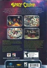Space Colony - Box - Back Image
