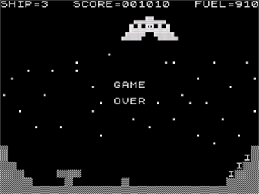 Lunar rescue  - Screenshot - Game Over Image