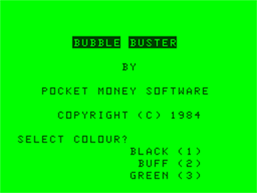 Bubble Buster - Screenshot - Game Title Image