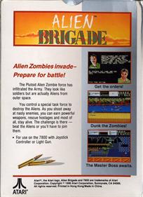 Alien Brigade - Box - Back Image